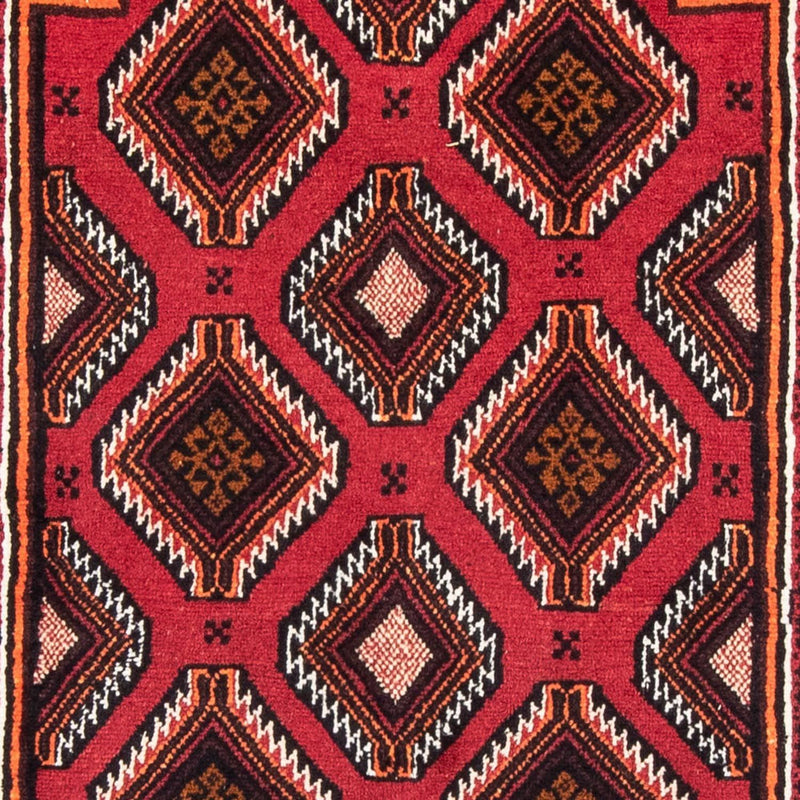 Alfombra de pasillo Alfombra Belutsch - 194 x 104 cm - rojo