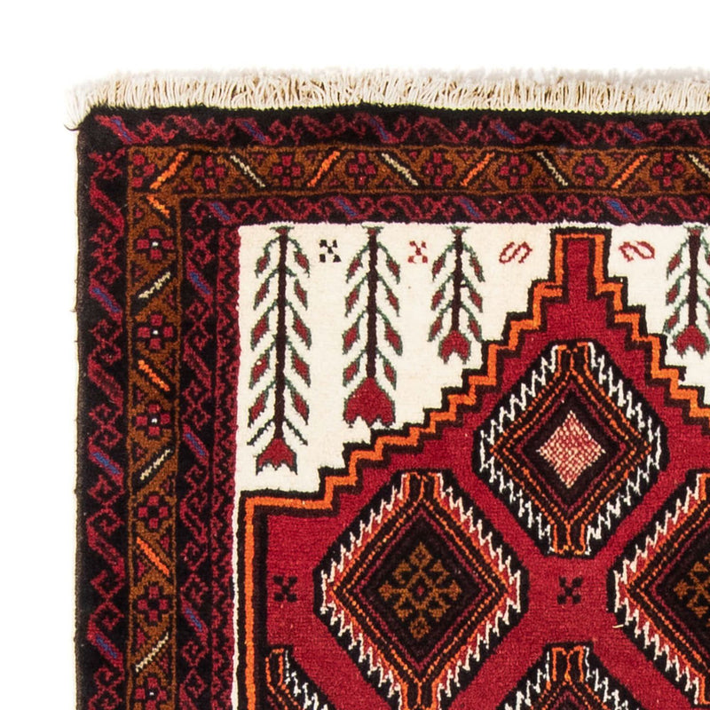 Alfombra de pasillo Alfombra Belutsch - 194 x 104 cm - rojo