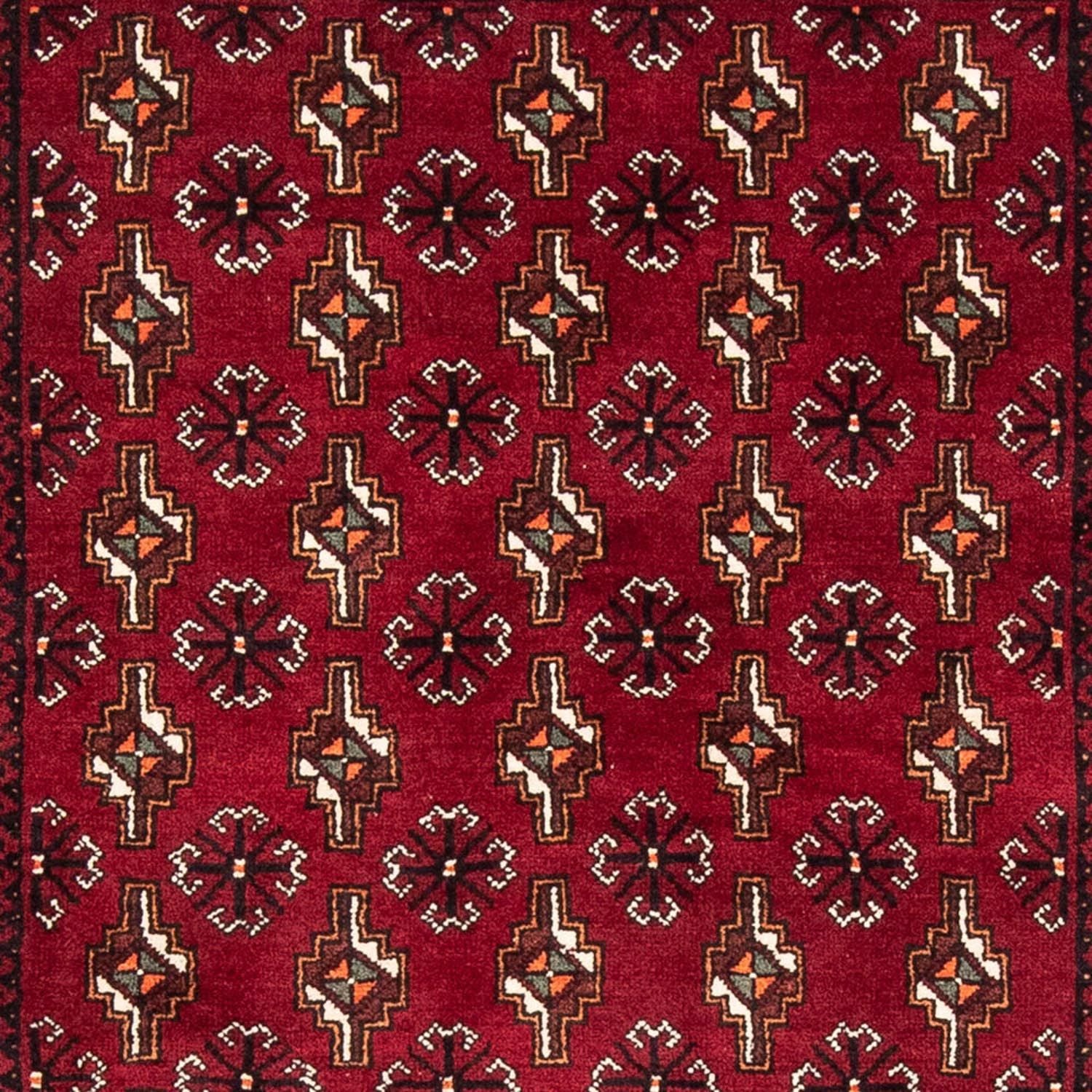 Alfombra de pasillo Alfombra Belutsch - 194 x 101 cm - rojo oscuro