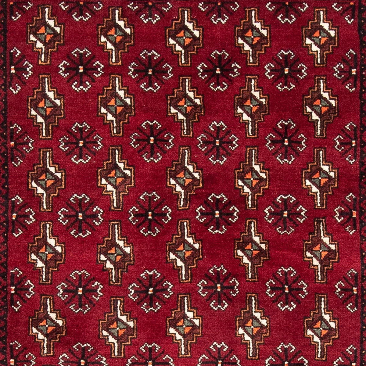 Alfombra de pasillo Alfombra Belutsch - 194 x 101 cm - rojo oscuro