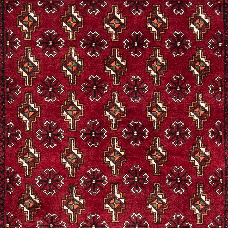 Alfombra de pasillo Alfombra Belutsch - 194 x 101 cm - rojo oscuro