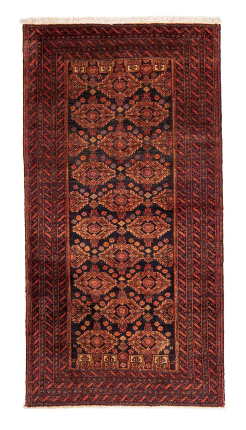 Alfombra de pasillo Alfombra Belutsch - 189 x 102 cm - óxido