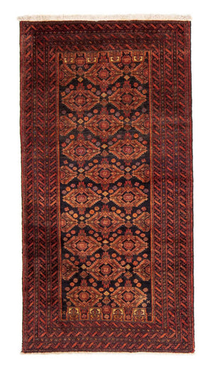Alfombra de pasillo Alfombra Belutsch - 189 x 102 cm - óxido