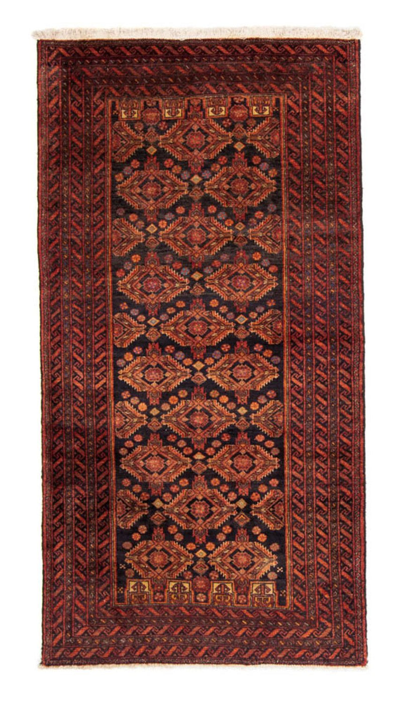 Alfombra de pasillo Alfombra Belutsch - 189 x 102 cm - óxido