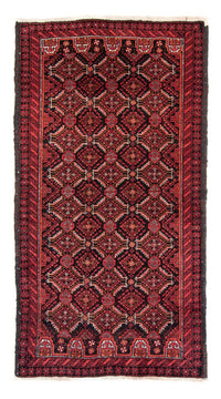 Alfombra de pasillo Alfombra Belutsch - 180 x 93 cm - rojo