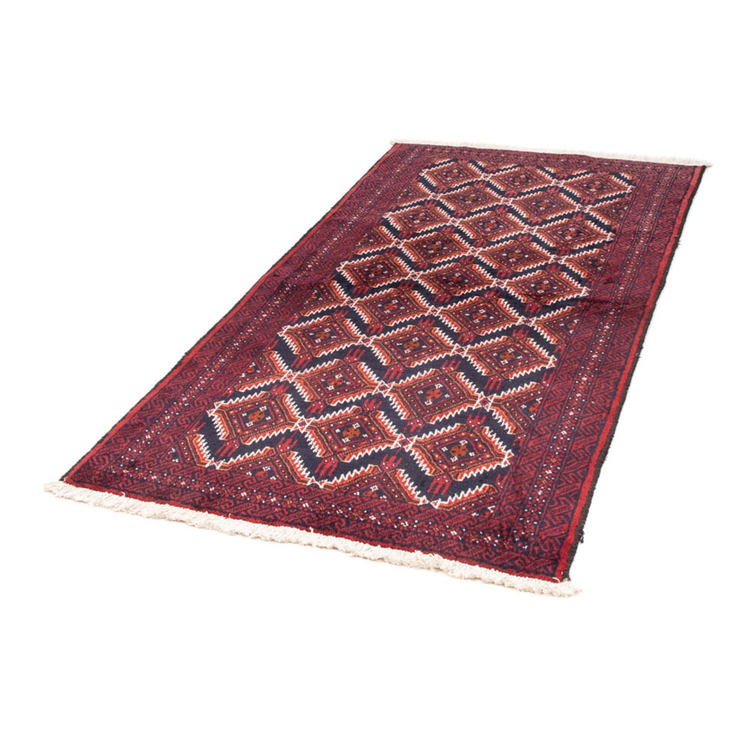 Alfombra de pasillo Alfombra Belutsch - 175 x 94 cm - rojo