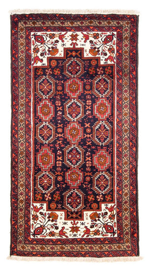 Alfombra de pasillo Alfombra Belutsch - 181 x 101 cm - azul oscuro