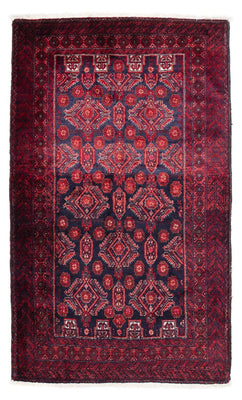 Alfombra Belutsch - 187 x 108 cm - azul oscuro
