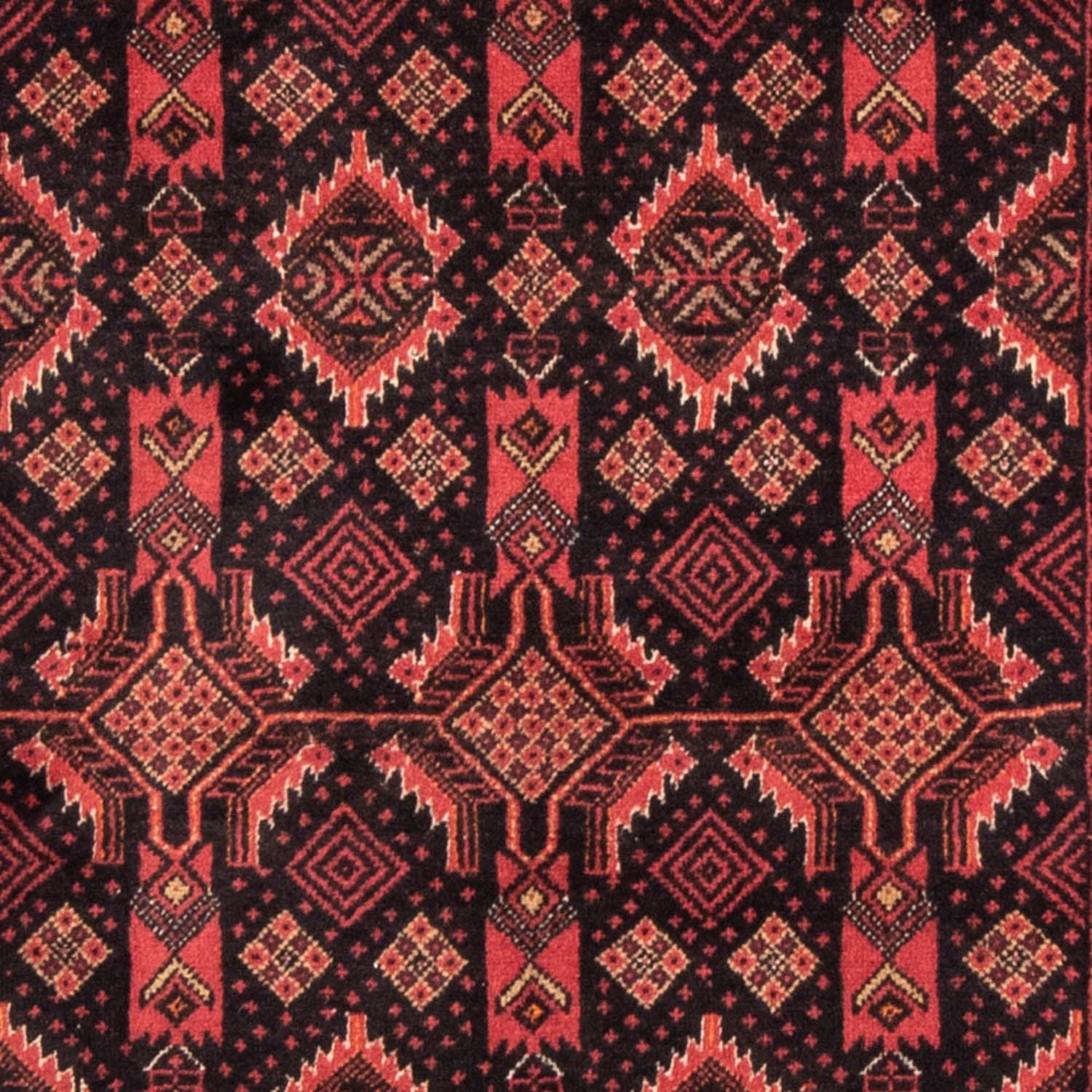 Alfombra de pasillo Alfombra Belutsch - 176 x 101 cm - rojo claro
