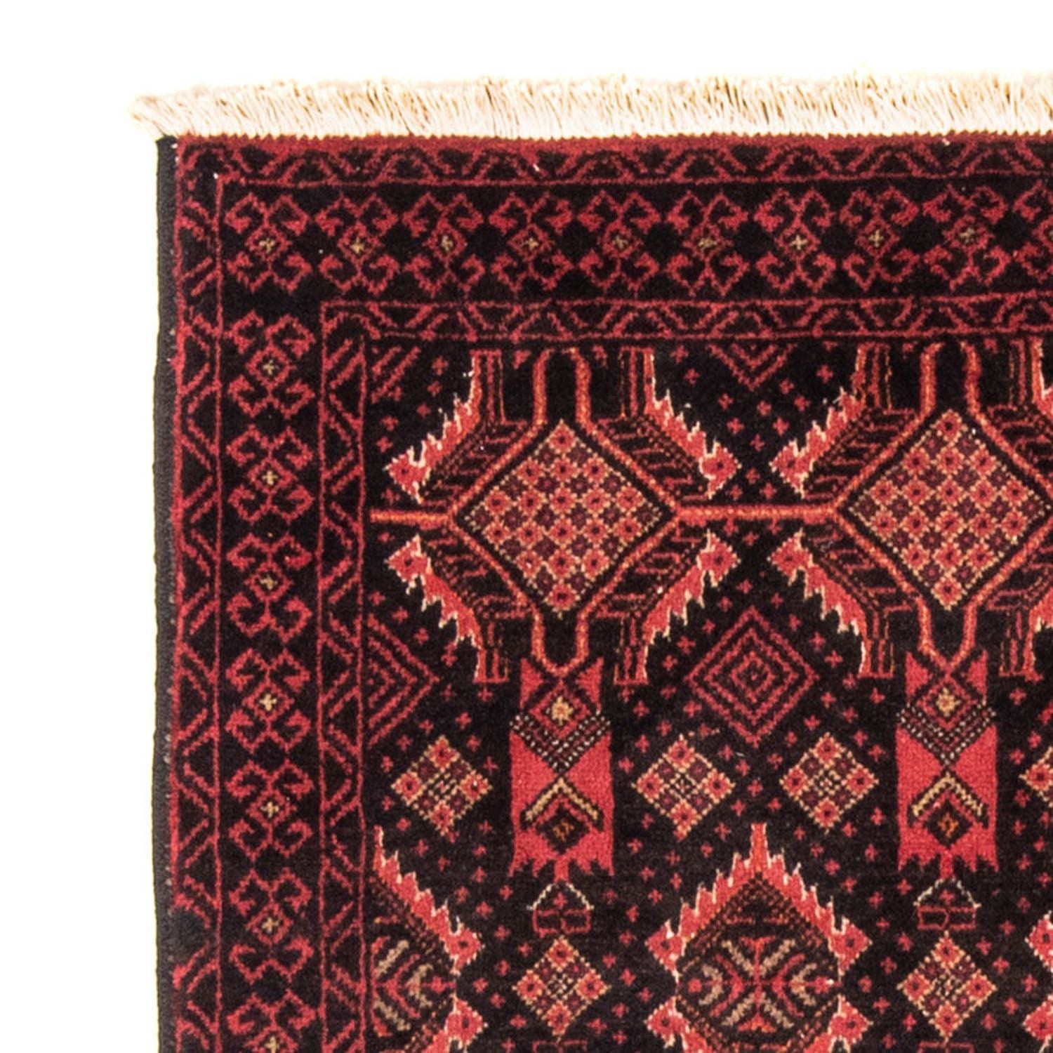 Alfombra de pasillo Alfombra Belutsch - 176 x 101 cm - rojo claro