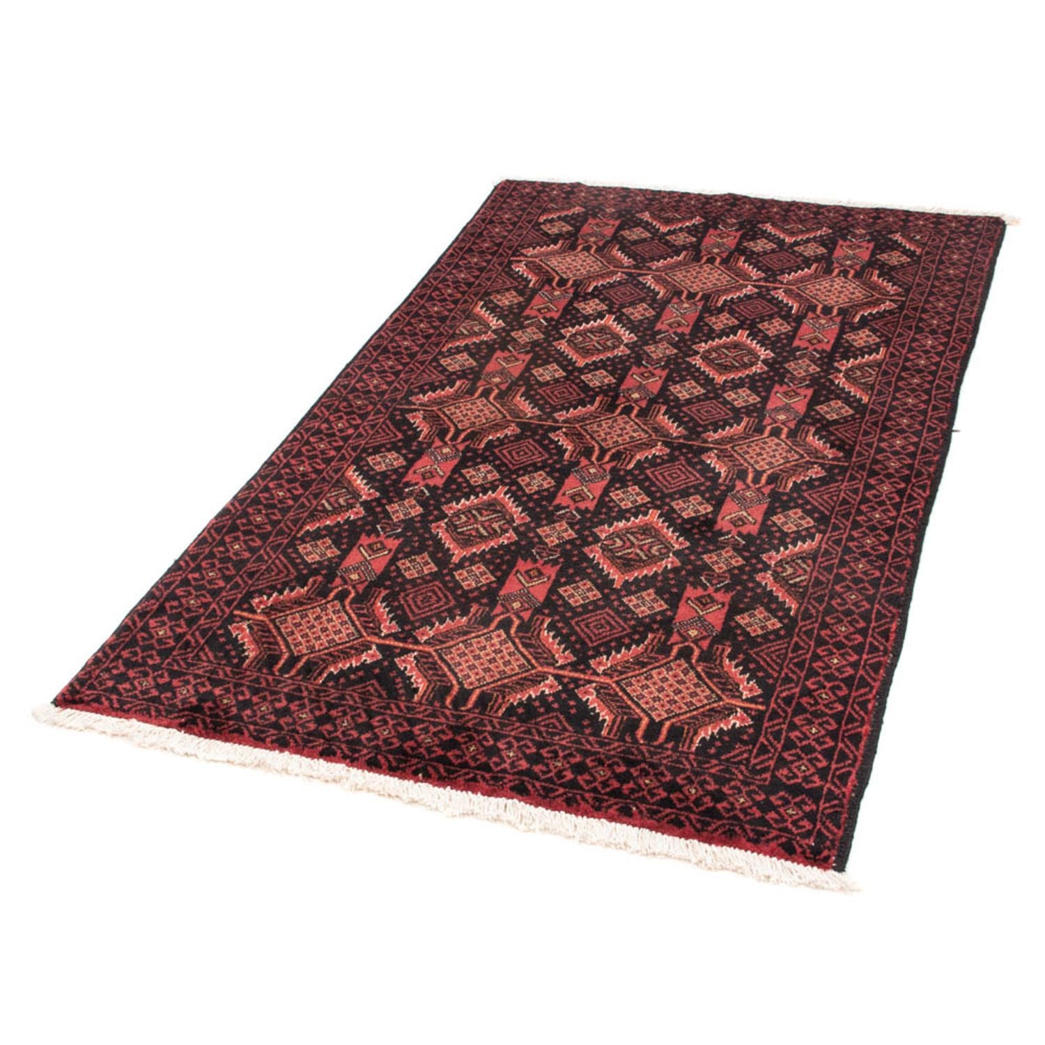Alfombra de pasillo Alfombra Belutsch - 176 x 101 cm - rojo claro