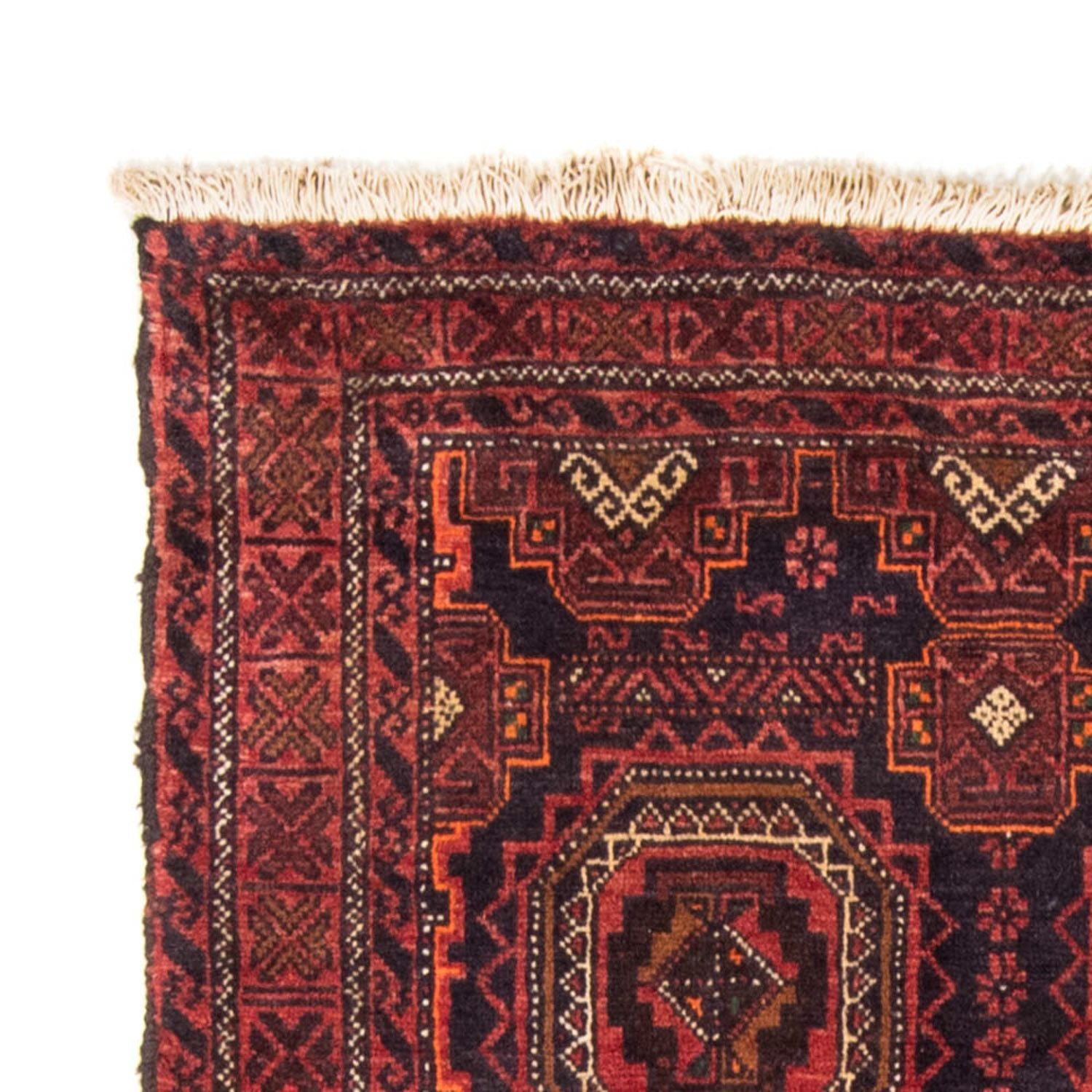 Alfombra de pasillo Alfombra Belutsch - 200 x 106 cm - rojo claro