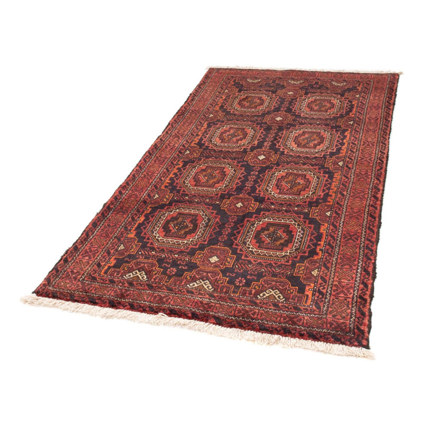 Alfombra de pasillo Alfombra Belutsch - 200 x 106 cm - rojo claro