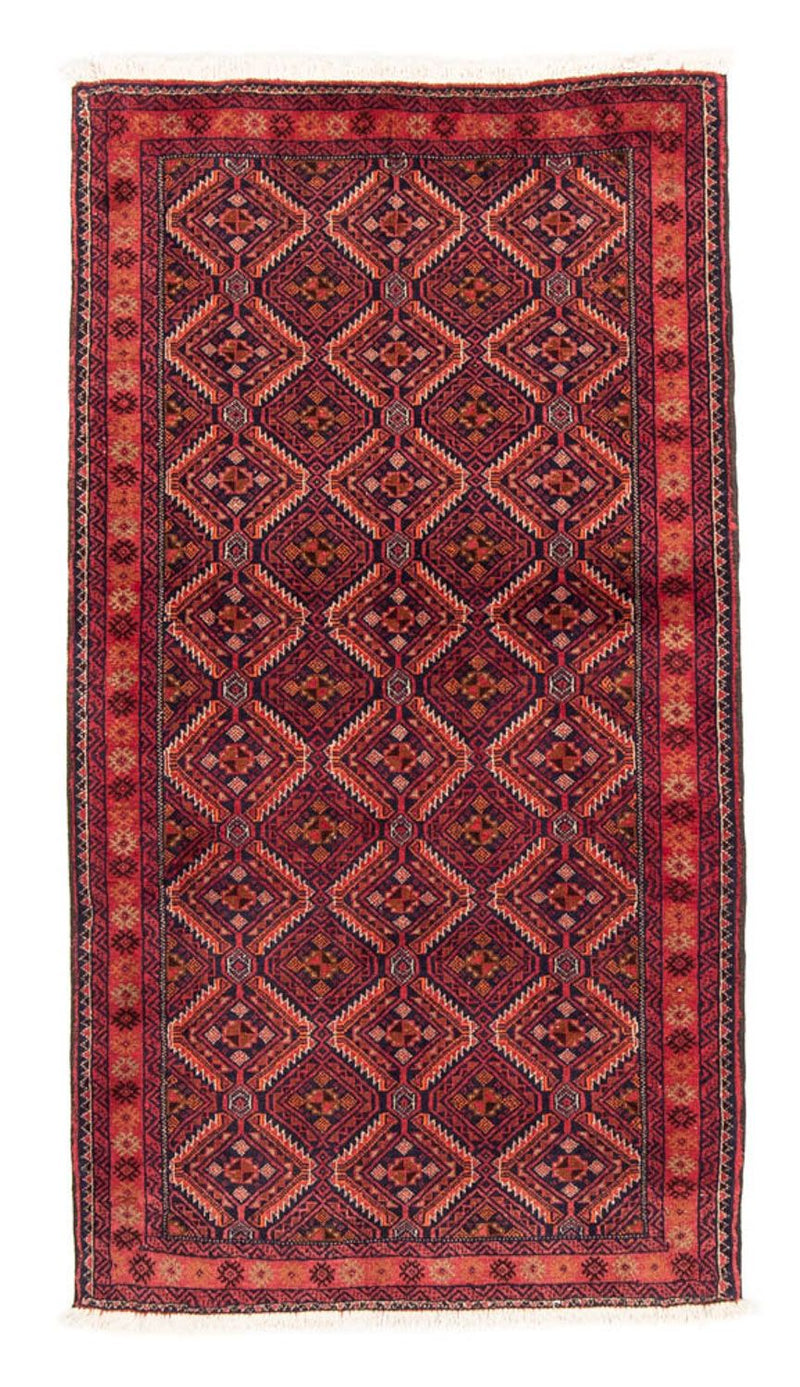 Alfombra de pasillo Alfombra Belutsch - 190 x 105 cm - rojo