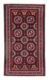 Alfombra de pasillo Alfombra Belutsch - 194 x 105 cm - rojo