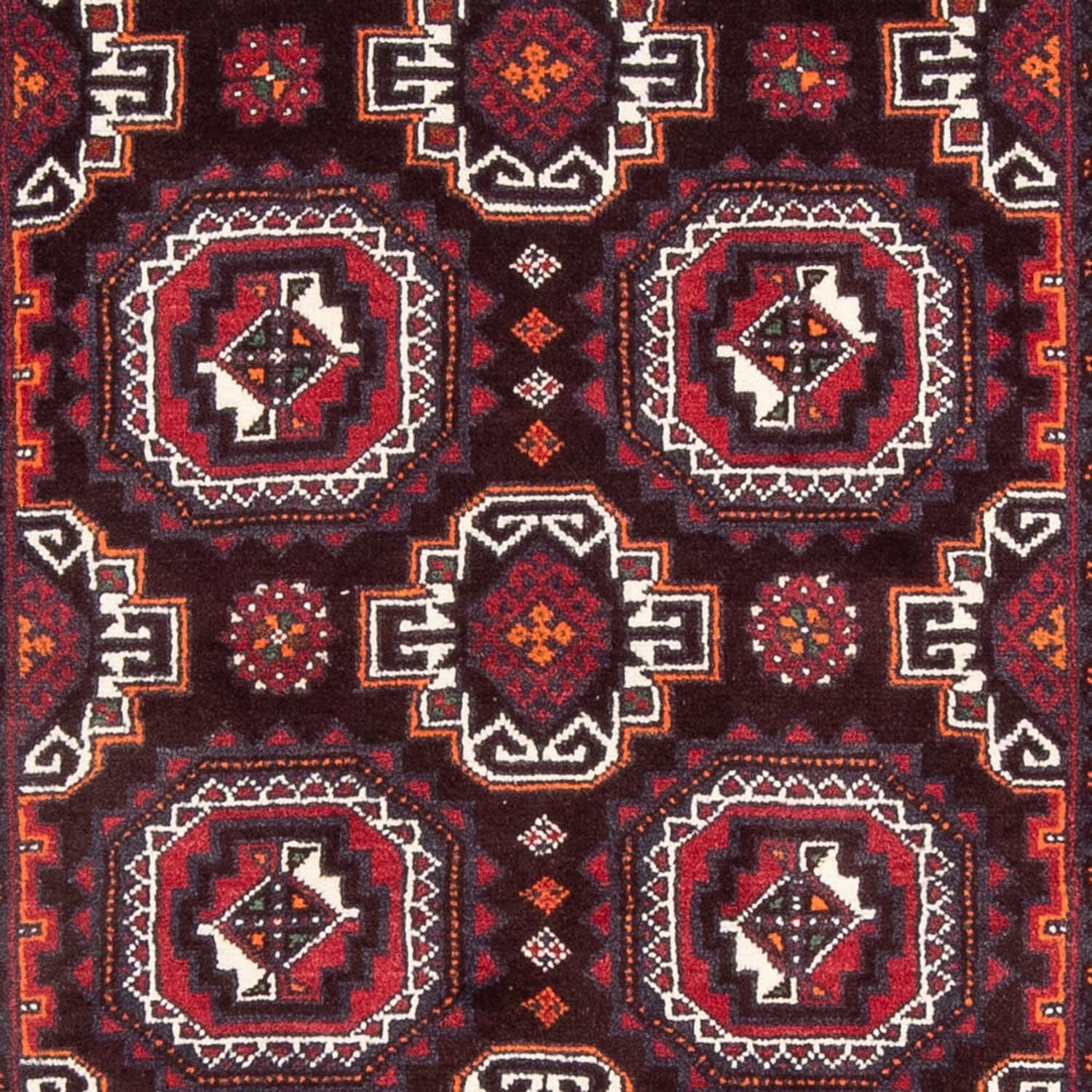 Alfombra de pasillo Alfombra Belutsch - 194 x 105 cm - rojo