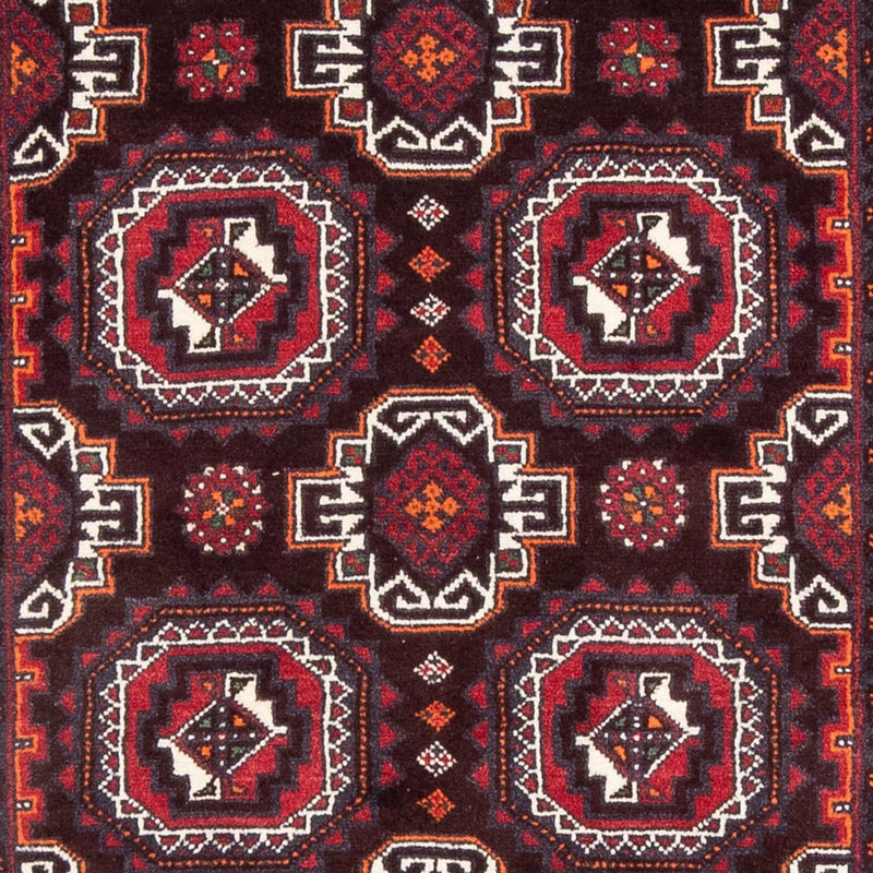 Alfombra de pasillo Alfombra Belutsch - 194 x 105 cm - rojo