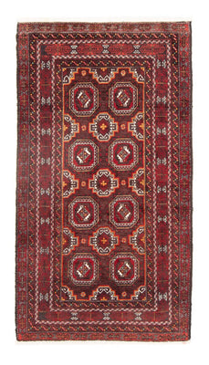 Alfombra de pasillo Alfombra Belutsch - 186 x 99 cm - rojo