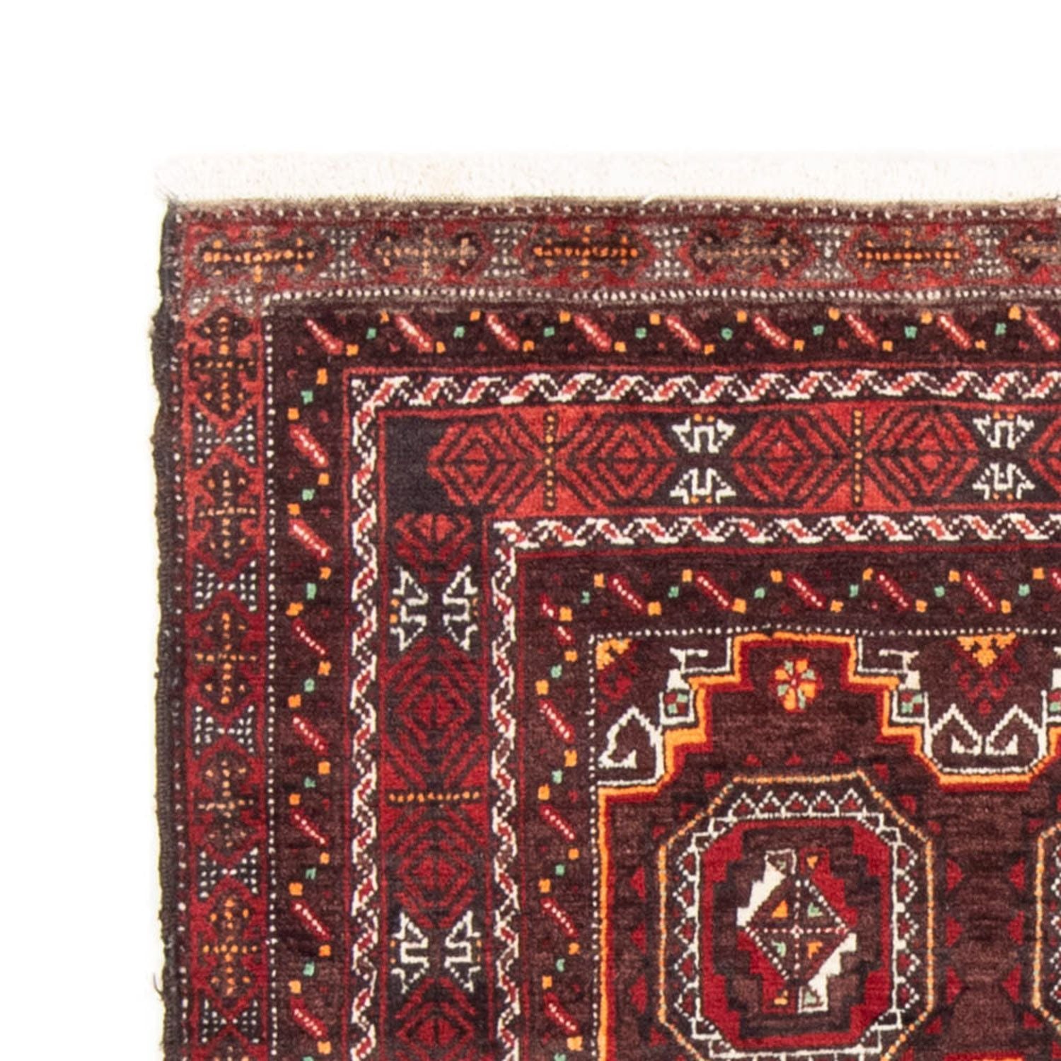 Alfombra de pasillo Alfombra Belutsch - 186 x 99 cm - rojo