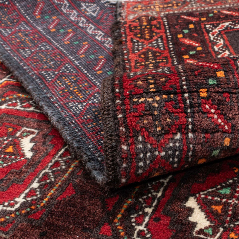 Alfombra de pasillo Alfombra Belutsch - 186 x 99 cm - rojo