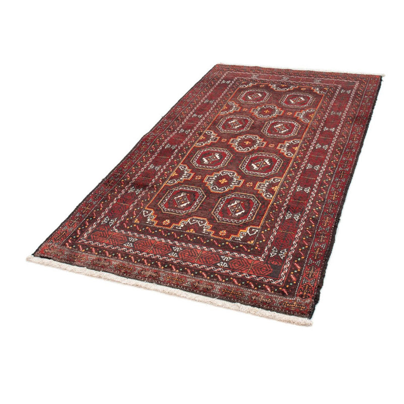 Alfombra de pasillo Alfombra Belutsch - 186 x 99 cm - rojo