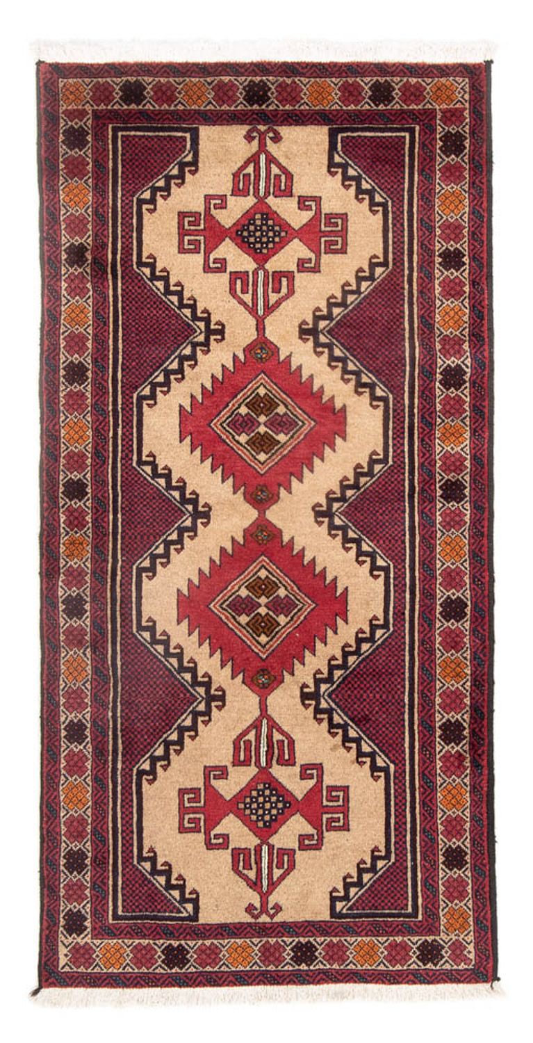 Alfombra de pasillo Alfombra Belutsch - 205 x 103 cm - beige