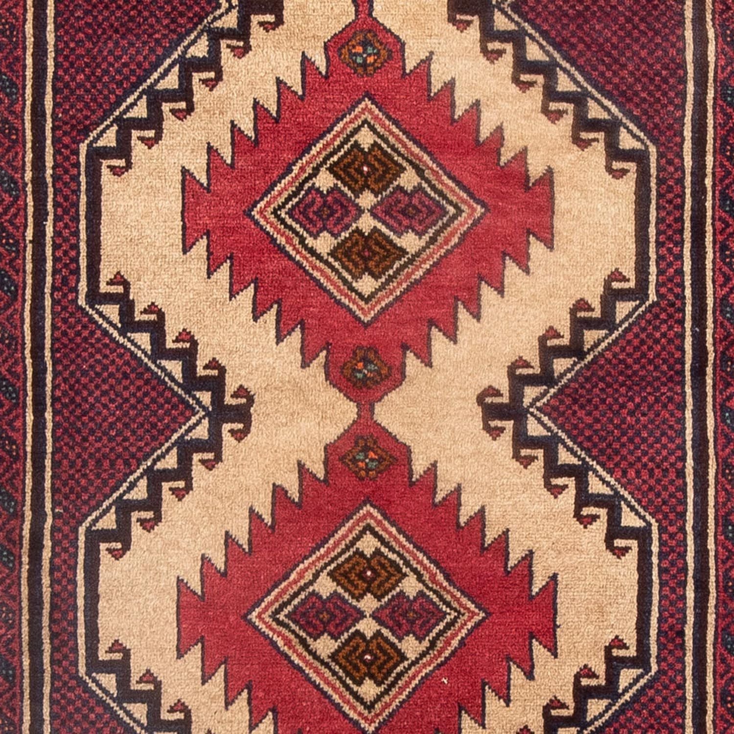Alfombra de pasillo Alfombra Belutsch - 205 x 103 cm - beige
