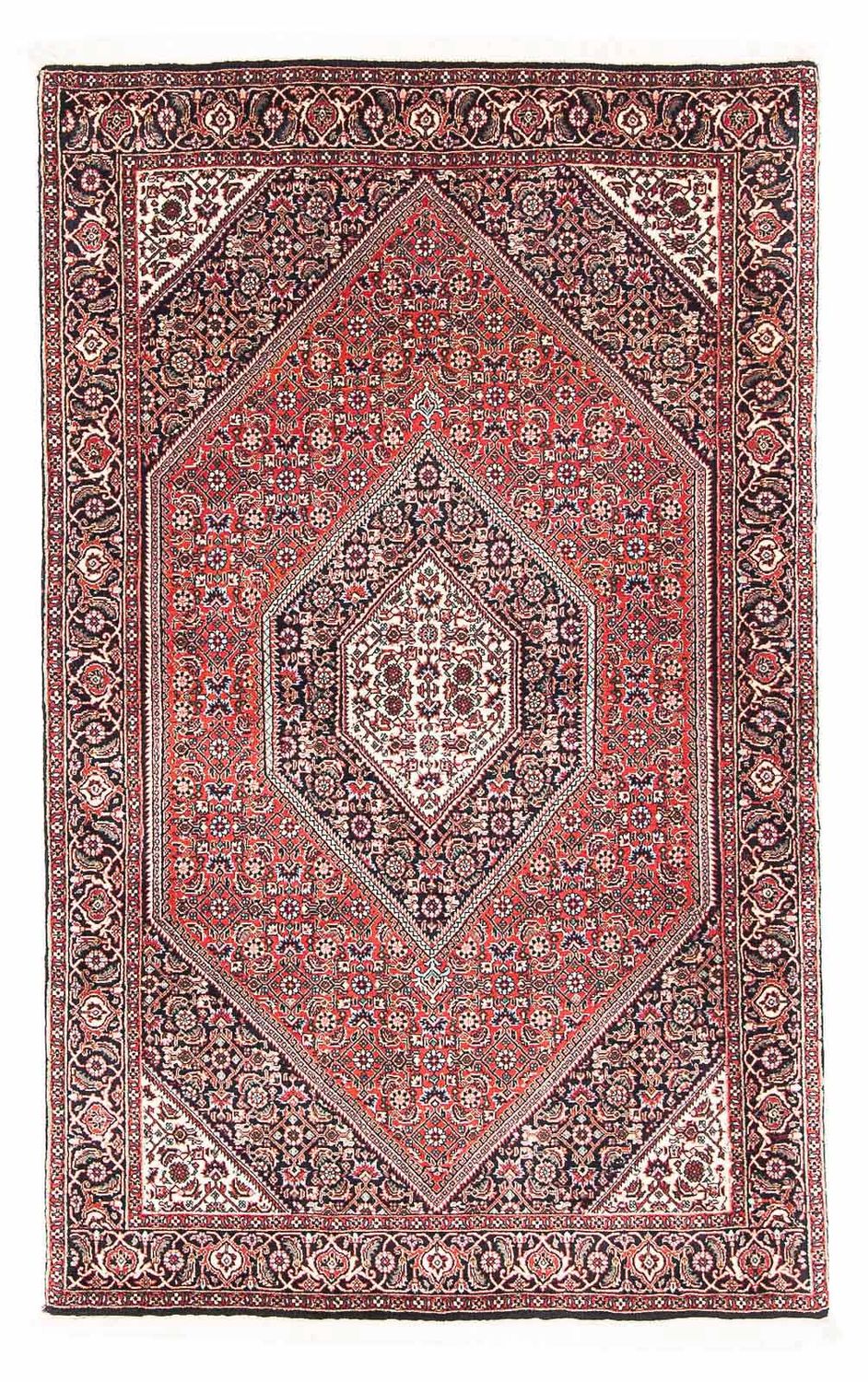 Alfombra persa - Bidjar - 175 x 108 cm - rojo
