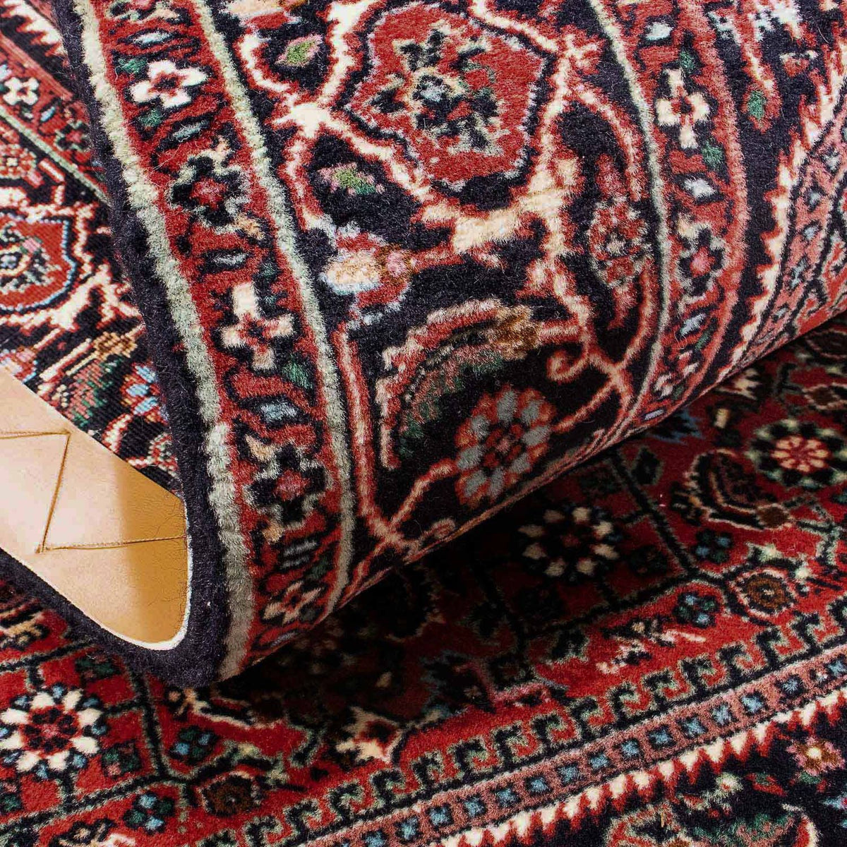 Alfombra persa - Bidjar - 175 x 108 cm - rojo