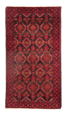Alfombra de pasillo Alfombra Belutsch - 191 x 102 cm - rojo