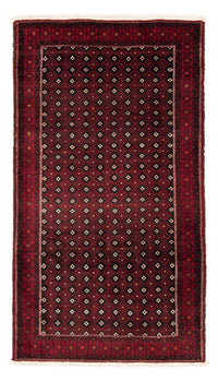 Alfombra de pasillo Alfombra Belutsch - 210 x 114 cm - rojo oscuro