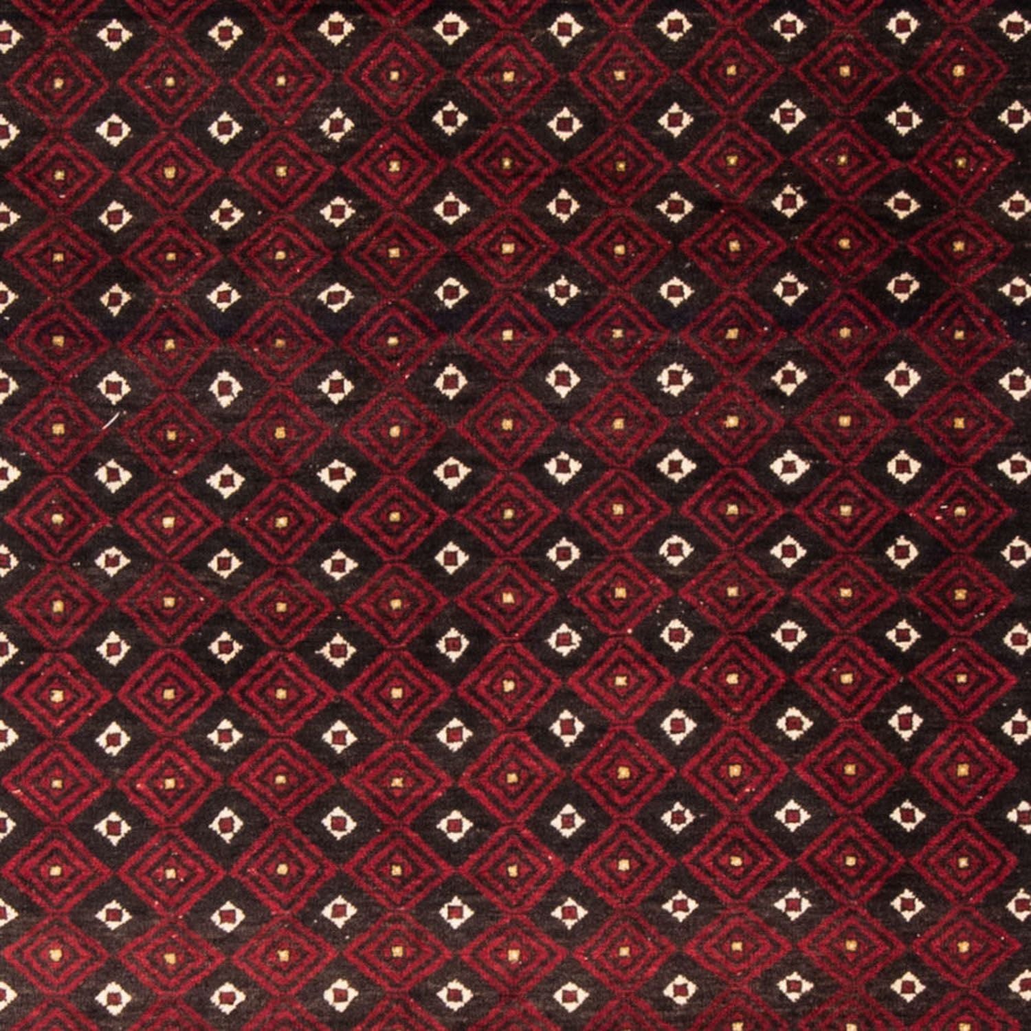 Alfombra de pasillo Alfombra Belutsch - 210 x 114 cm - rojo oscuro