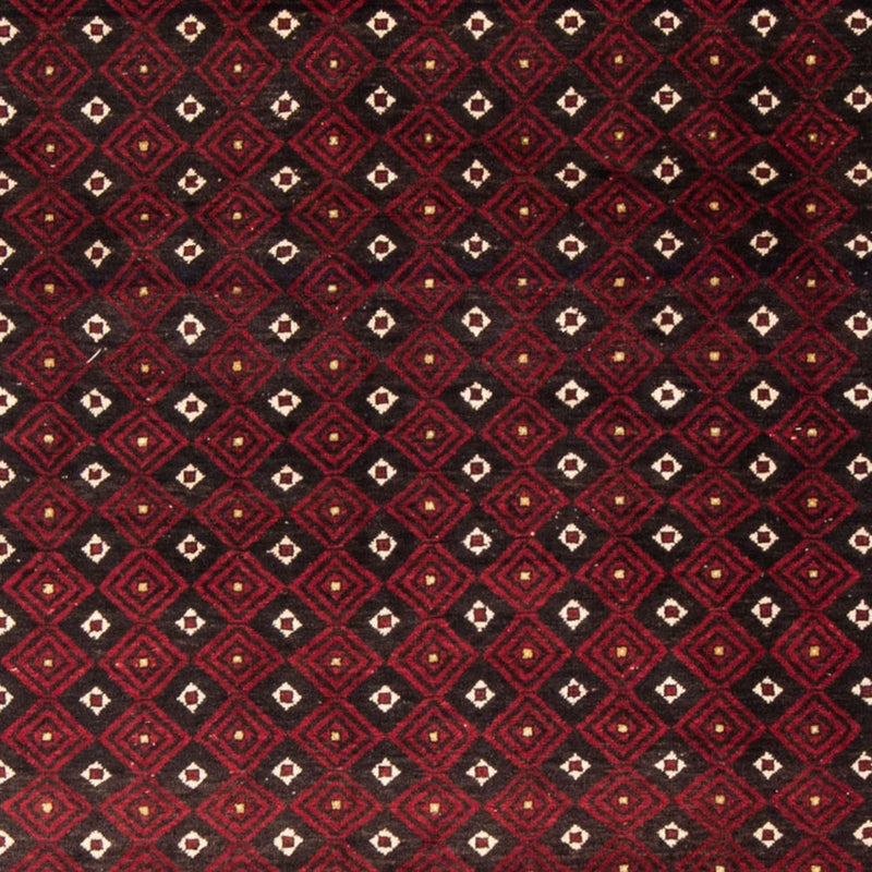 Alfombra de pasillo Alfombra Belutsch - 210 x 114 cm - rojo oscuro