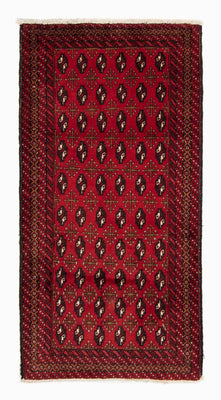 Alfombra de pasillo Alfombra Belutsch - 208 x 108 cm - rojo