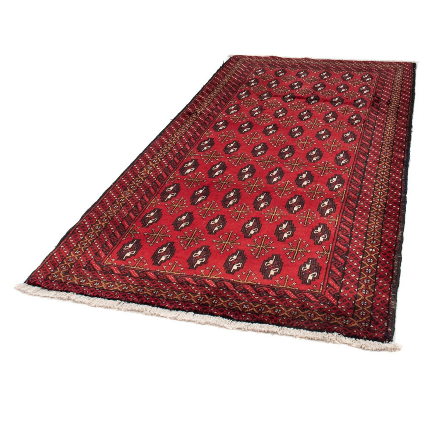 Alfombra de pasillo Alfombra Belutsch - 208 x 108 cm - rojo
