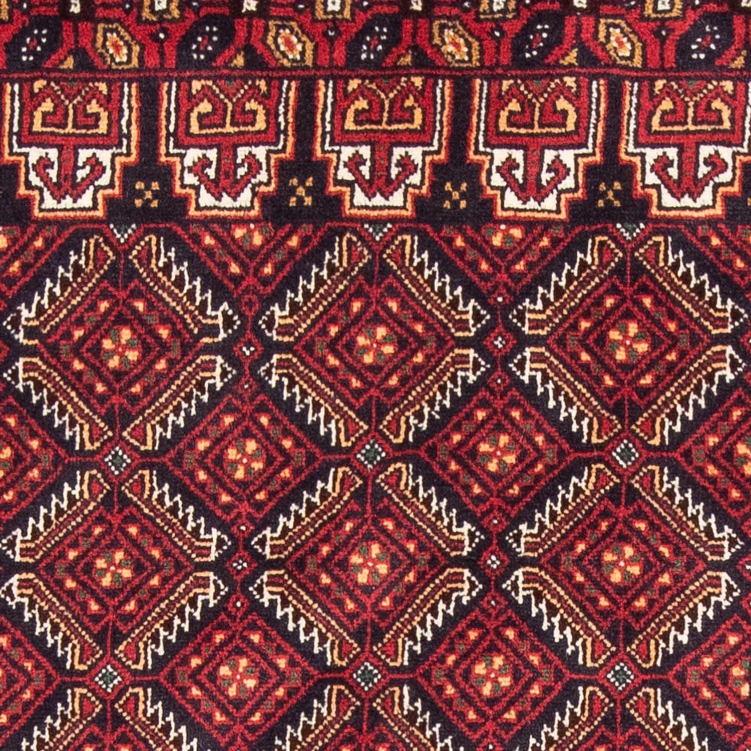 Alfombra de pasillo Alfombra Belutsch - 193 x 103 cm - rojo