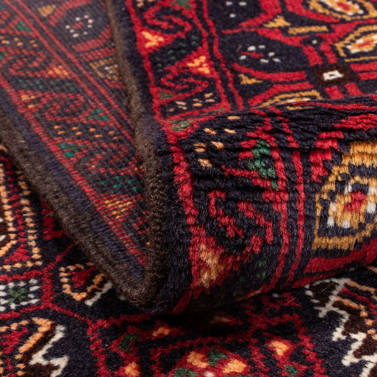 Alfombra de pasillo Alfombra Belutsch - 193 x 103 cm - rojo