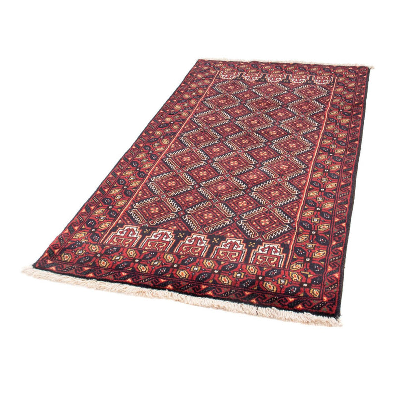 Alfombra de pasillo Alfombra Belutsch - 193 x 103 cm - rojo