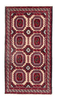 Alfombra de pasillo Alfombra Belutsch - 192 x 103 cm - rojo