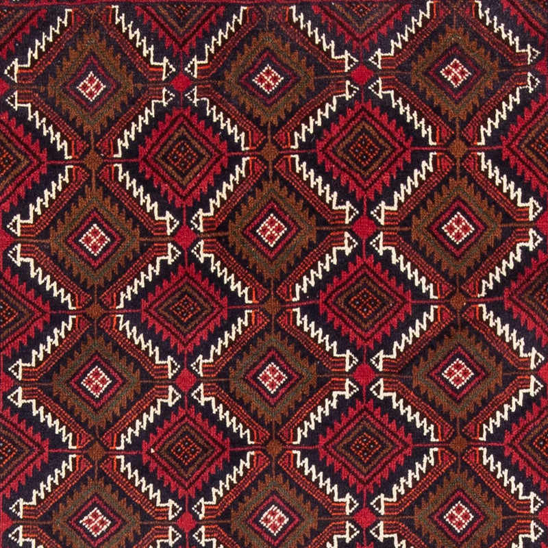 Alfombra de pasillo Alfombra Belutsch - 197 x 107 cm - rojo oscuro