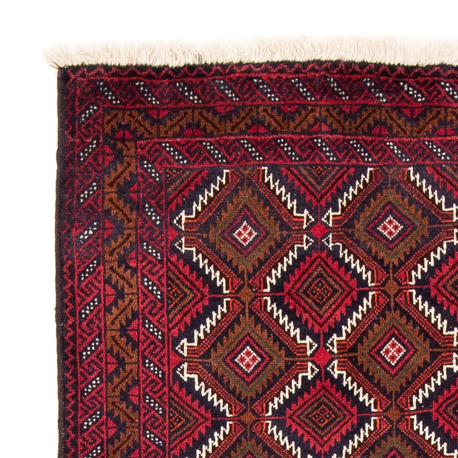 Alfombra de pasillo Alfombra Belutsch - 197 x 107 cm - rojo oscuro