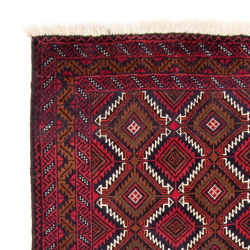 Alfombra de pasillo Alfombra Belutsch - 197 x 107 cm - rojo oscuro