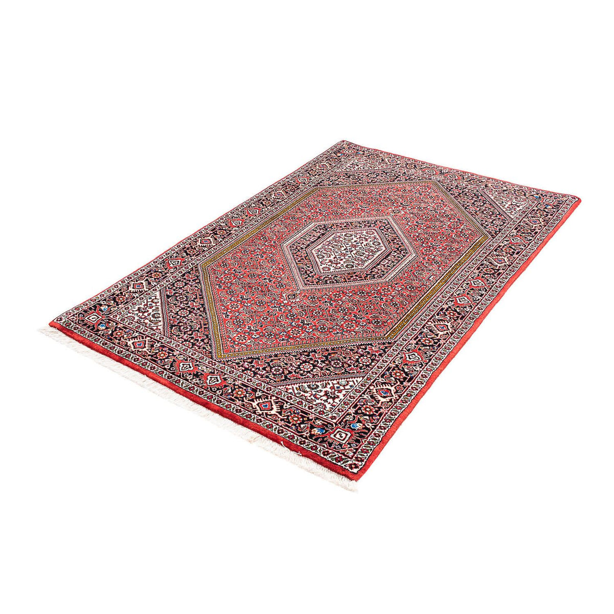 Alfombra persa - Bidjar - 167 x 108 cm - rojo