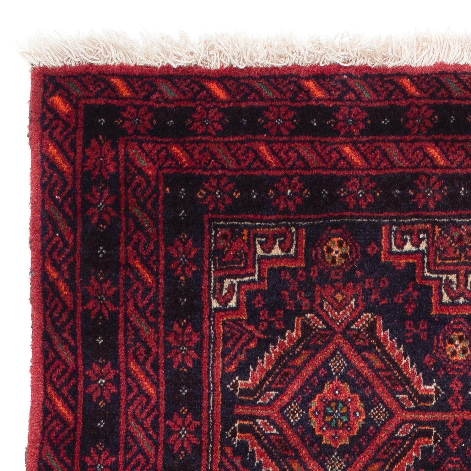 Alfombra Belutsch - 169 x 136 cm - rojo oscuro
