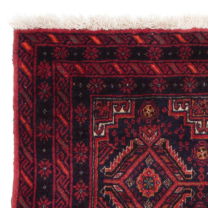 Alfombra Belutsch - 169 x 136 cm - rojo oscuro