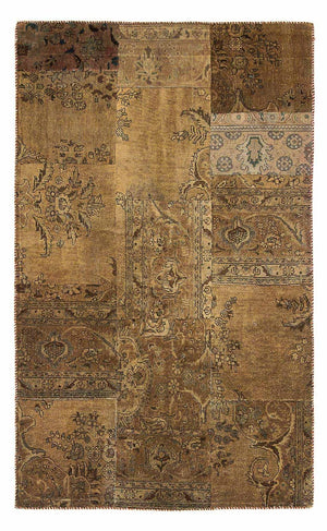 Alfombra de patchwork - 207 x 128 cm - multicolor