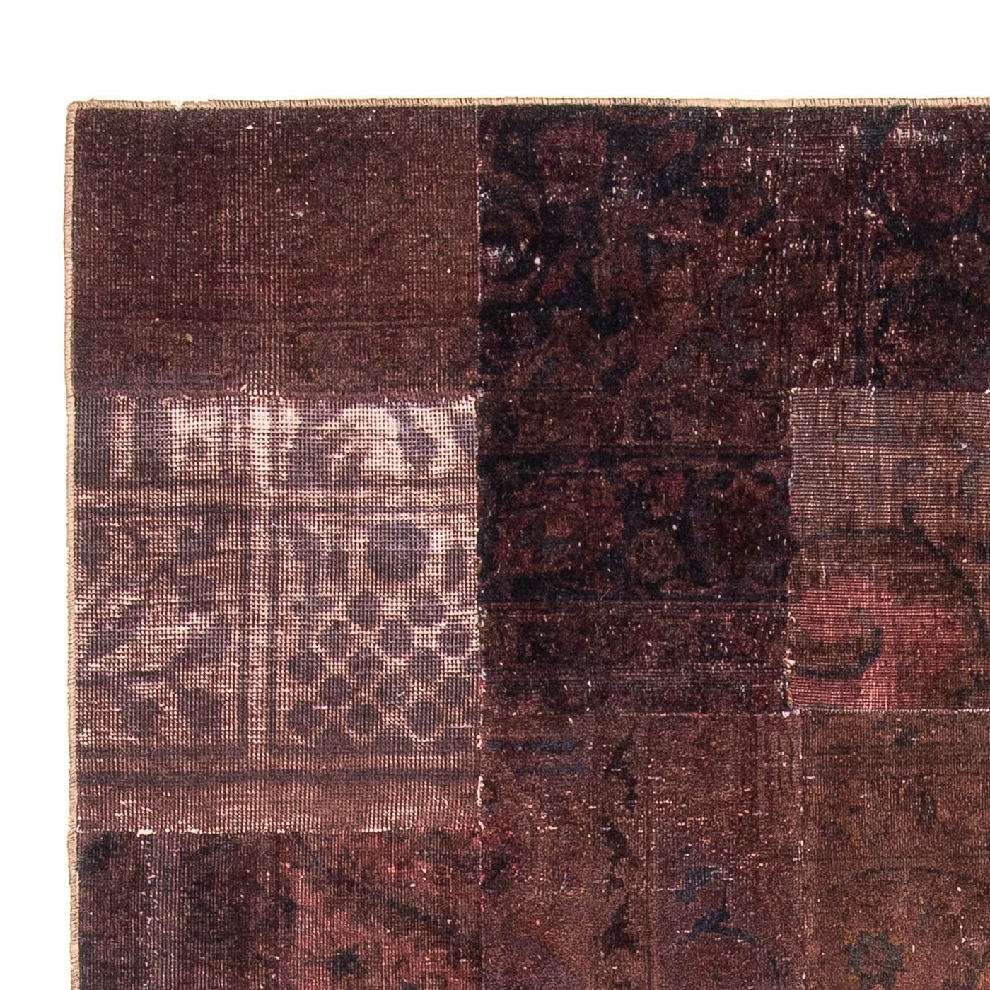 Alfombra de patchwork 233x195cm - Perserteppich Wollteppich