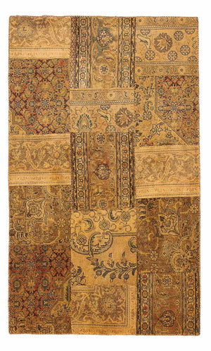 Alfombra de patchwork - 205 x 131 cm - multicolor