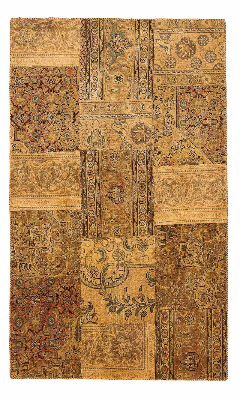 Alfombra de patchwork - 205 x 131 cm - multicolor