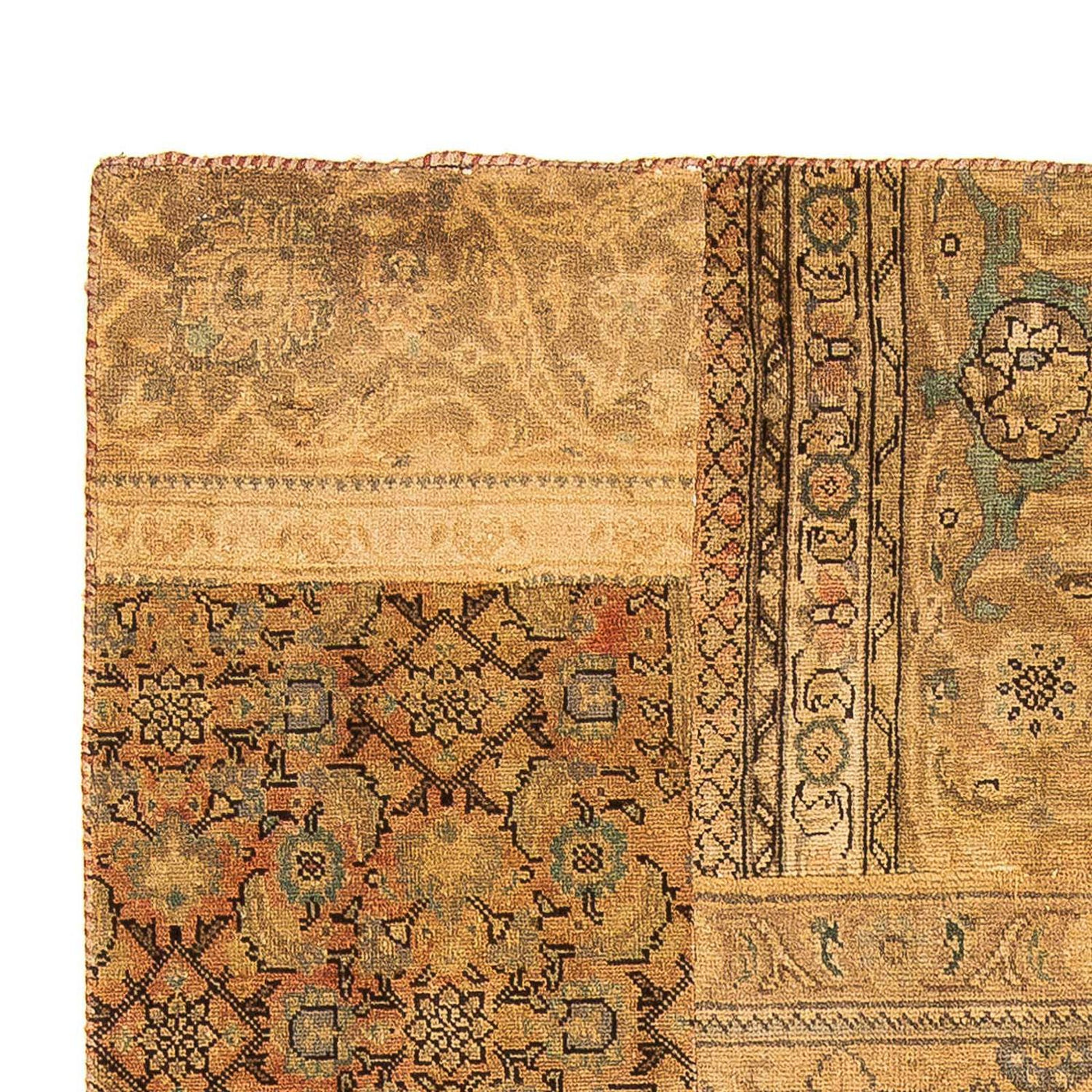Alfombra de patchwork 205x131cm - Perserteppich Wollteppich